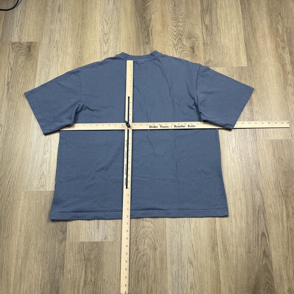 G-Star RAW Shirt Mens XL Blue Oversized Fit Just The Product Logo Tee Crewneck - Picture 7 of 10